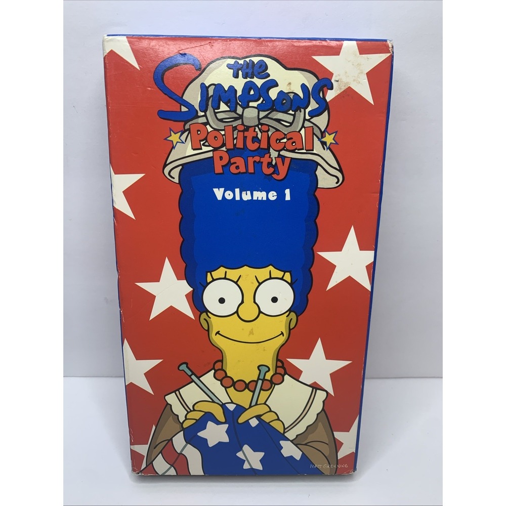 The Simpsons Political Party Volume 1 VHS‎ 2000 20th Century Fox Marge Simpson